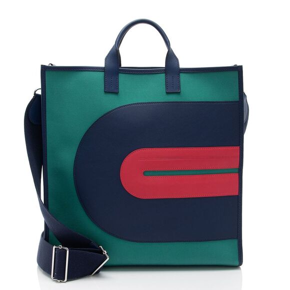 Hermes Handbags - Hermes Toile Swift Record Tote